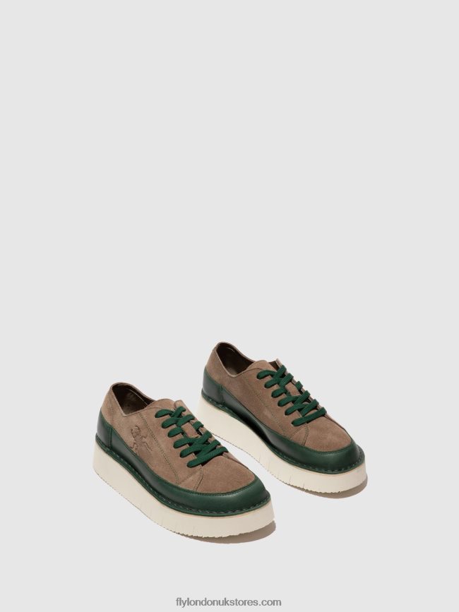 Lace-up Trainers CUDA099 Women Fly London 4V24RT719 PETROL/STONE
