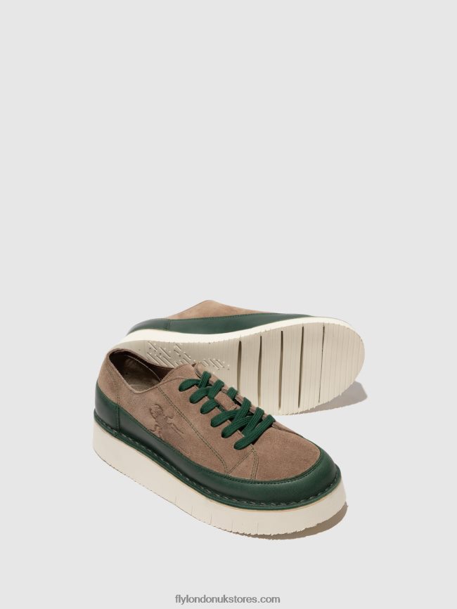 Lace-up Trainers CUDA099 Women Fly London 4V24RT719 PETROL/STONE