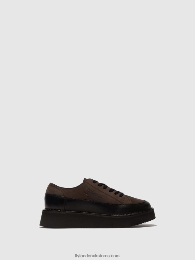 Lace-up Trainers CUDA099 Women Fly London 4V24RT724 BLACK/GREY