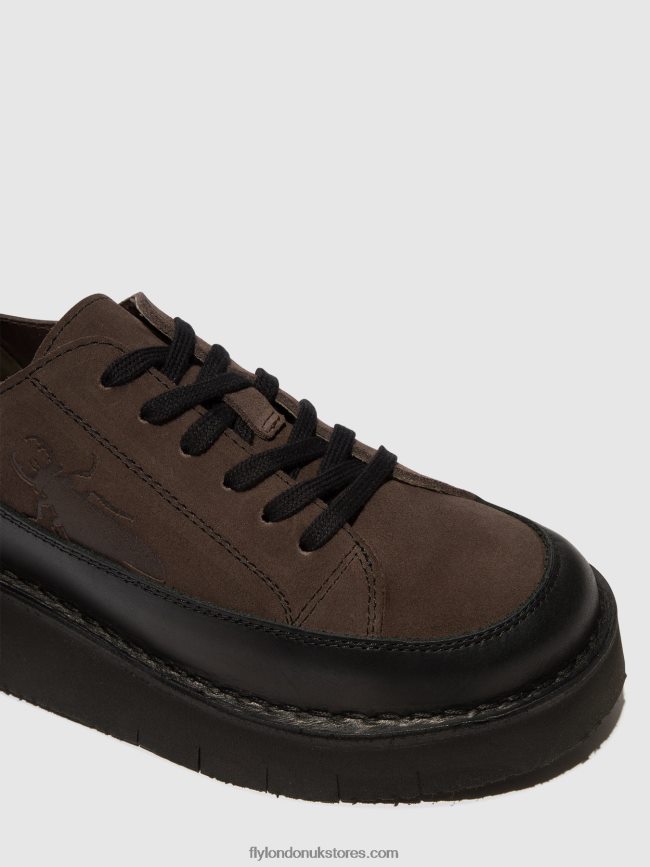 Lace-up Trainers CUDA099 Women Fly London 4V24RT724 BLACK/GREY