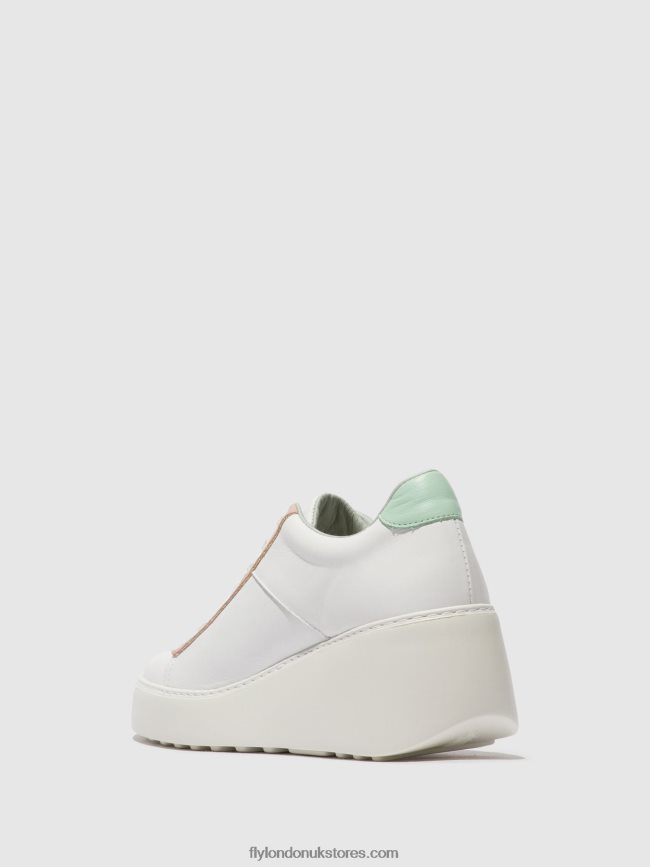 Lace-up Trainers DELF580 Women Fly London 4V24RT713 WHITE/NUDE/MINT