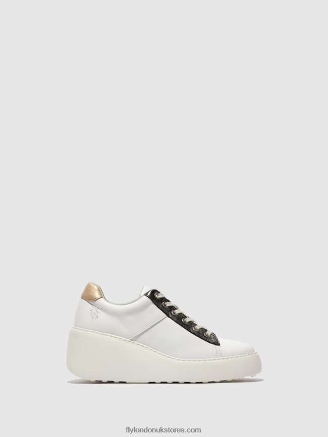 Lace-up Trainers DELF580 Women Fly London 4V24RT718 WHITE/GRAPHITE/MYNT