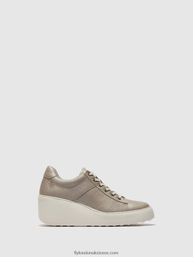 Lace-up Trainers DELF580 Women Fly London 4V24RT720 SILVER