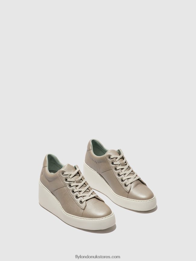 Lace-up Trainers DELF580 Women Fly London 4V24RT720 SILVER
