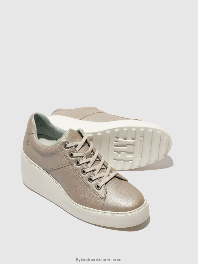 Lace-up Trainers DELF580 Women Fly London 4V24RT720 SILVER