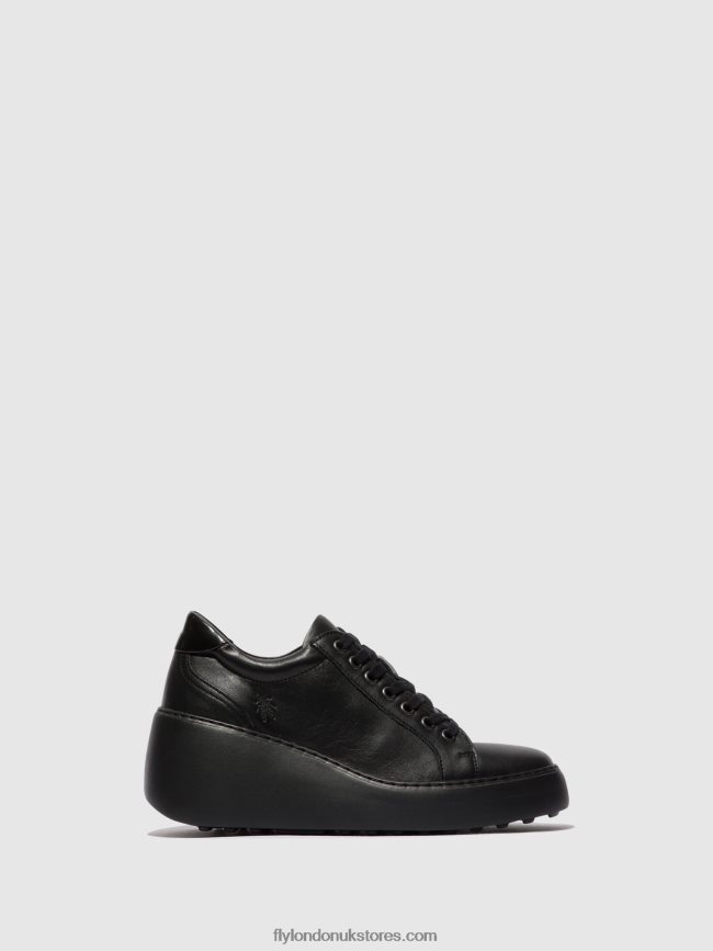 Lace-up Trainers DILE450 Women Fly London 4V24RT737 BLACK (BLACK SOLE)
