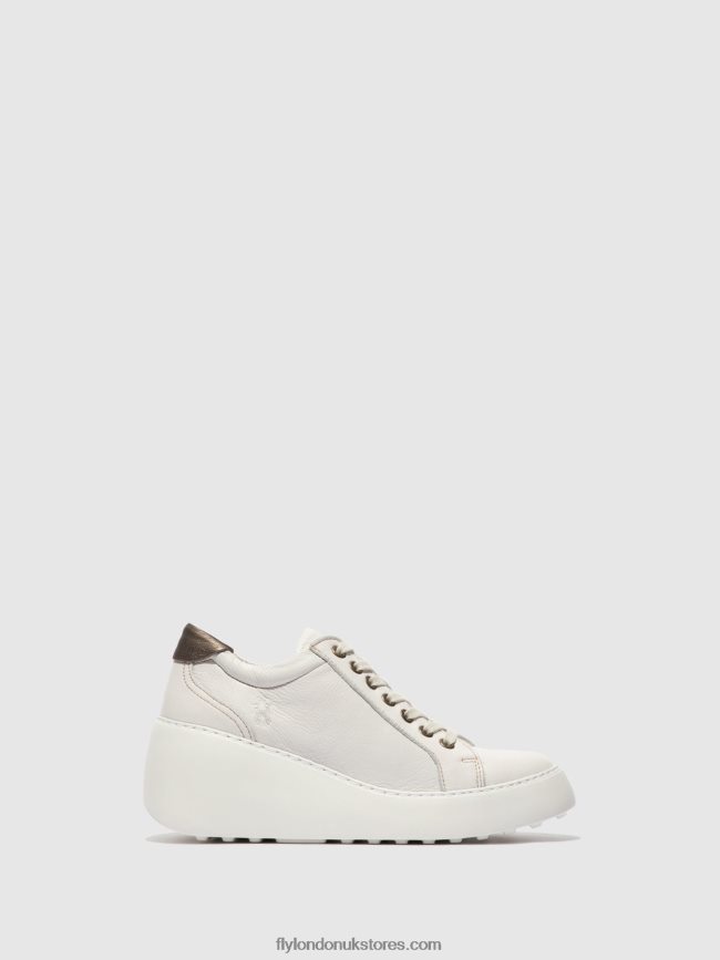 Lace-up Trainers DILE450 Women Fly London 4V24RT768 BRITO WHITE
