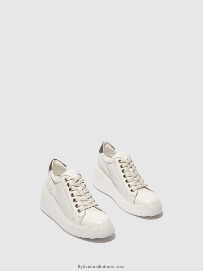 Lace-up Trainers DILE450 Women Fly London 4V24RT768 BRITO WHITE