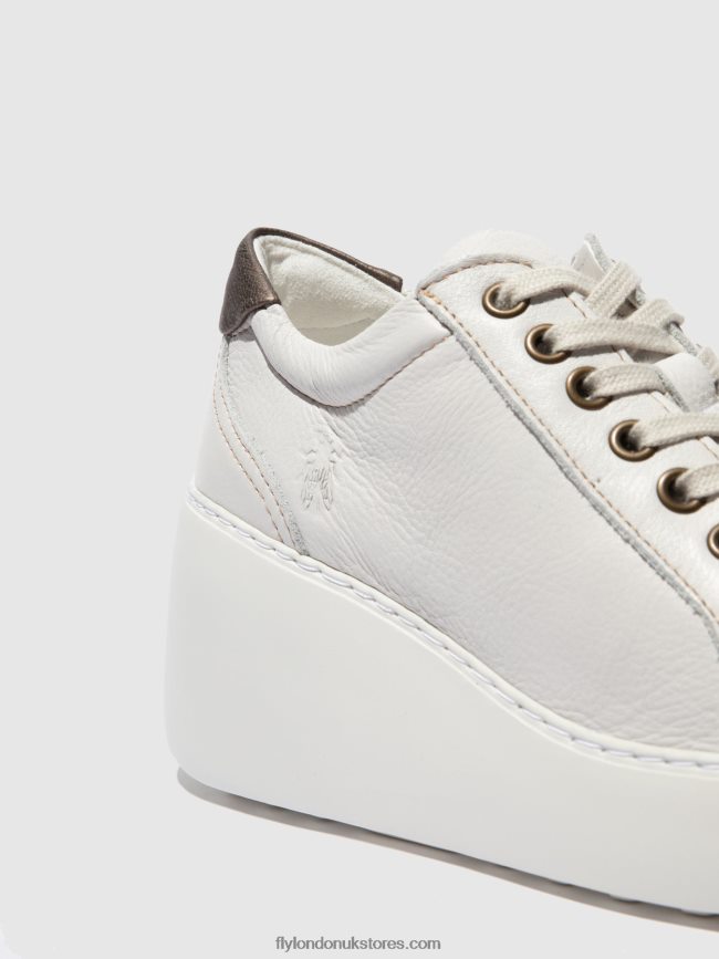 Lace-up Trainers DILE450 Women Fly London 4V24RT768 BRITO WHITE