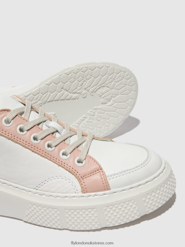 Lace-up Trainers EMMY510 Women Fly London 4V24RT758 WHITE/NUDE/MYNT