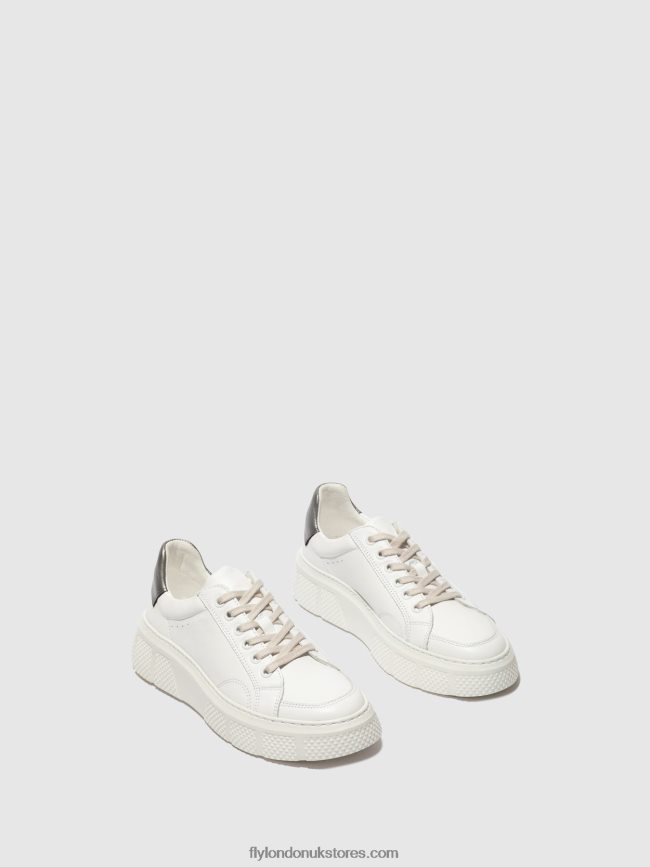 Lace-up Trainers EMMY510 Women Fly London 4V24RT761 WHITE