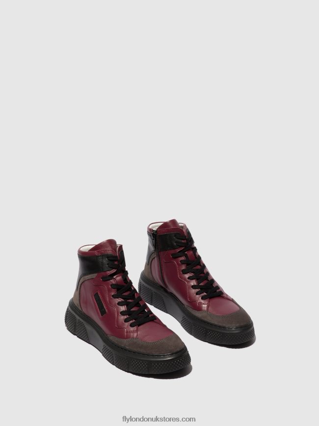 Lace-up Trainers EPPE531 Women Fly London 4V24RT734 GREY/WINE/BLACK