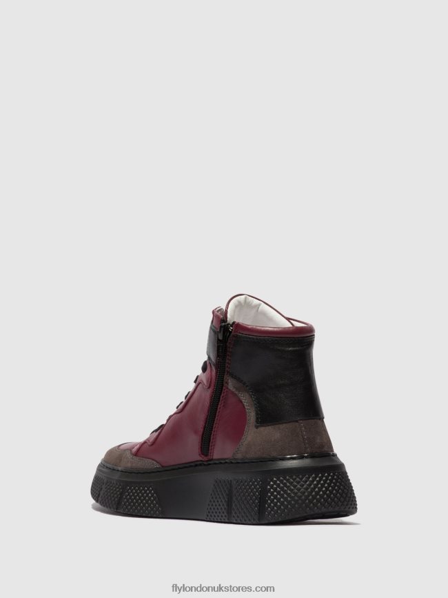 Lace-up Trainers EPPE531 Women Fly London 4V24RT734 GREY/WINE/BLACK