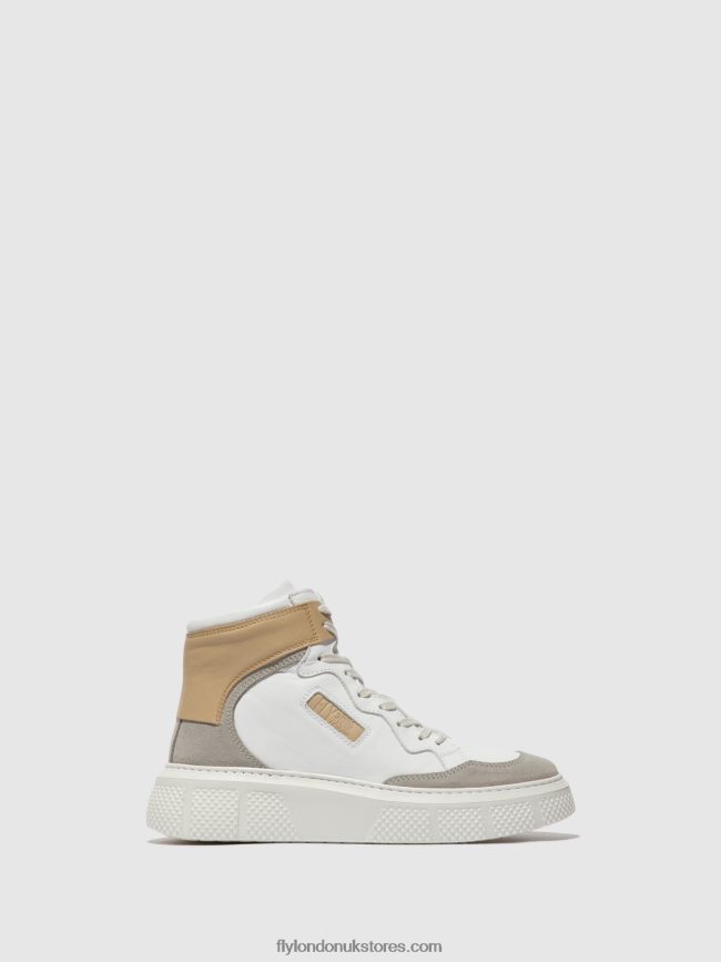 Lace-up Trainers EPPE531 Women Fly London 4V24RT735 CONCRETE/WHITE/BEIGE