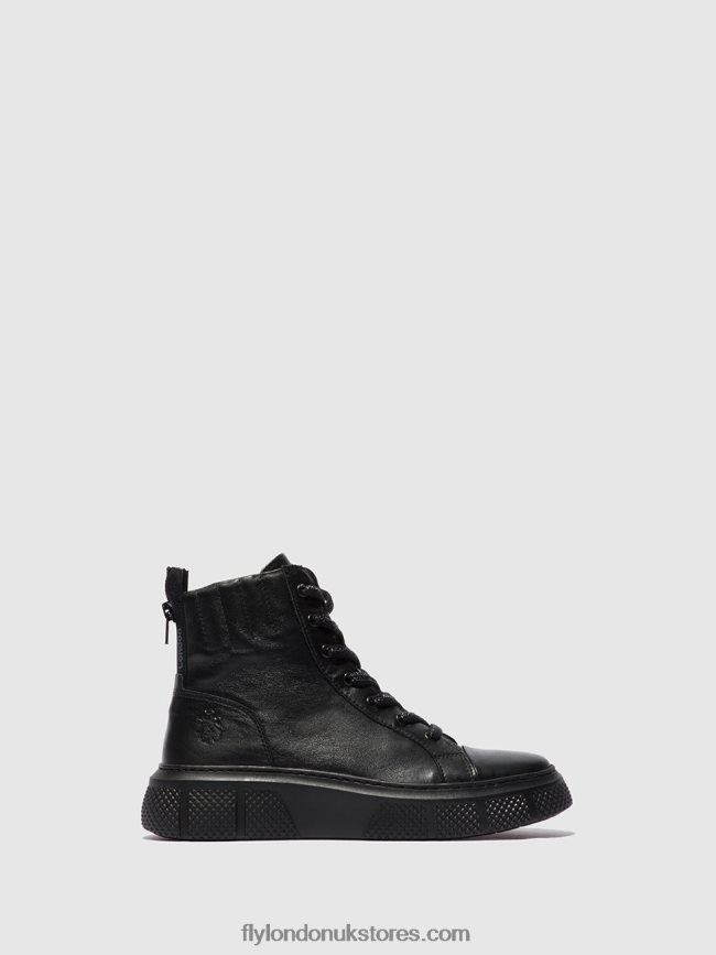 Lace-up Trainers ERBY484 Women Fly London 4V24RT762 DUBLIN BLACK