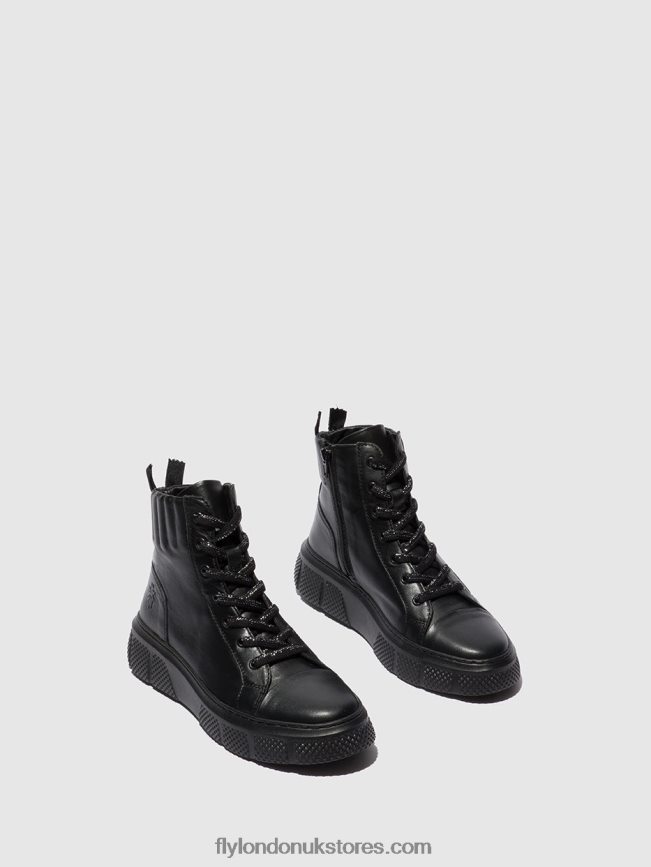 Lace-up Trainers ERBY484 Women Fly London 4V24RT762 DUBLIN BLACK