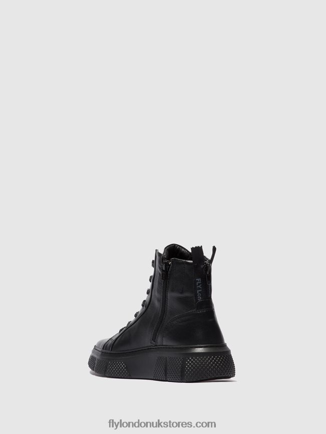 Lace-up Trainers ERBY484 Women Fly London 4V24RT762 DUBLIN BLACK