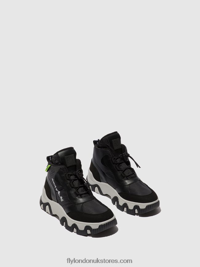 Lace-up Trainers FUMO892 Women Fly London 4V24RT745 MULTI BLACK