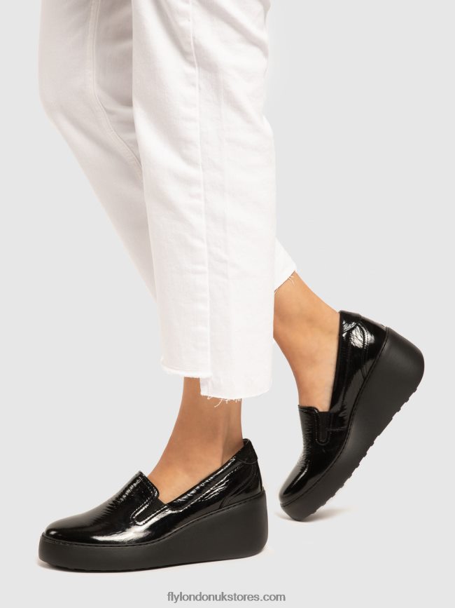 Slip-on Trainers DECA459 Women Fly London 4V24RT746 BLACK