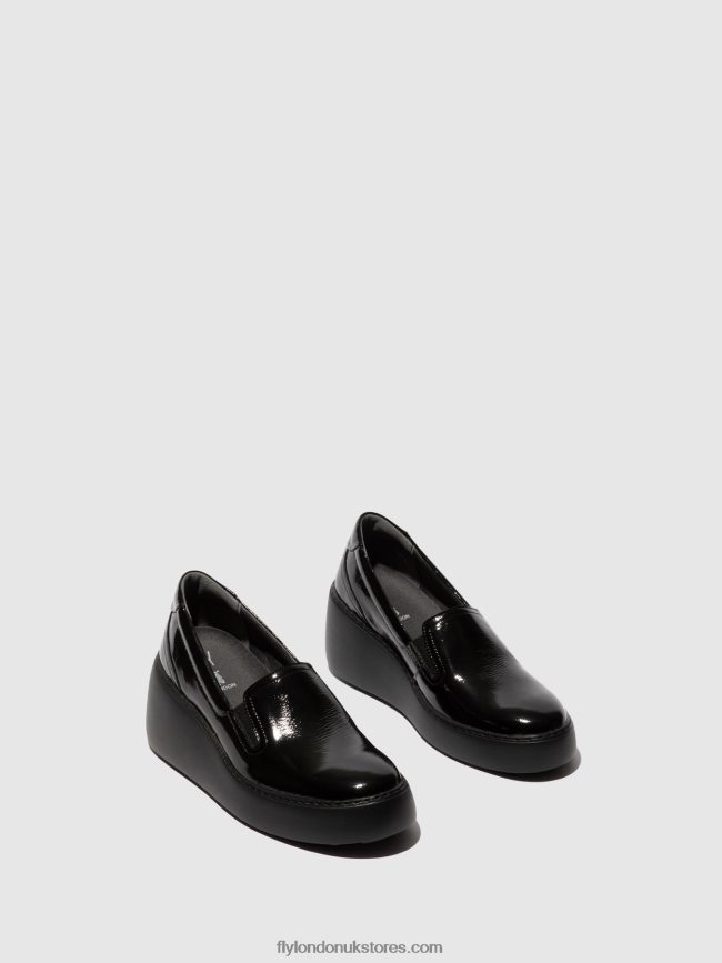 Slip-on Trainers DECA459 Women Fly London 4V24RT746 BLACK