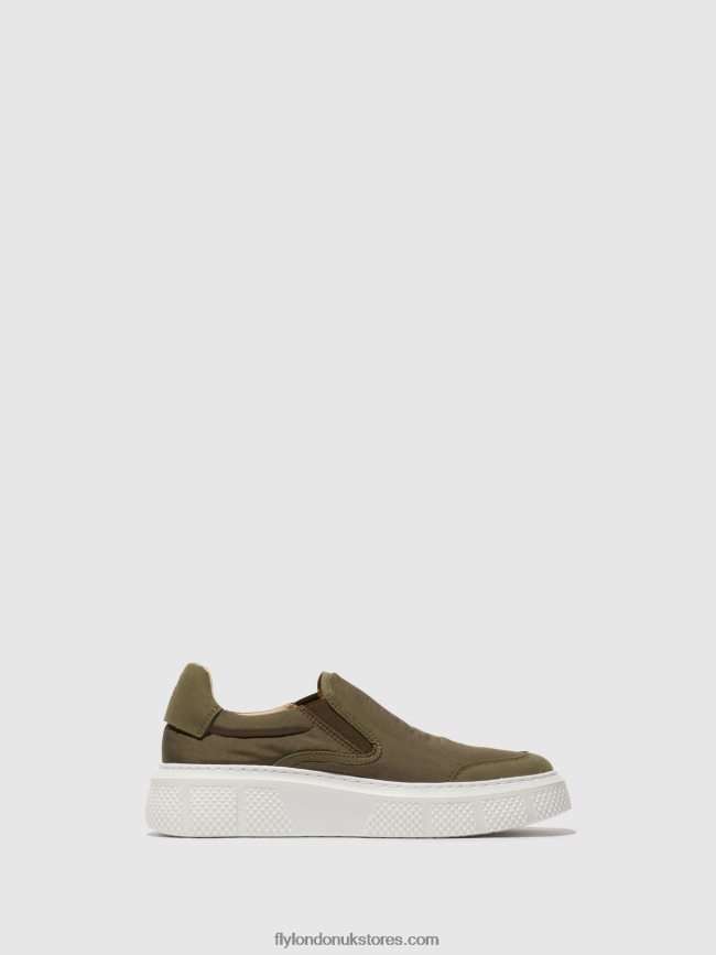 Slip-on Trainers ELIN509 Women Fly London 4V24RT753 KHAKI