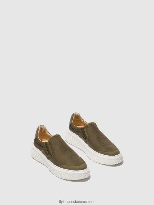 Slip-on Trainers ELIN509 Women Fly London 4V24RT753 KHAKI