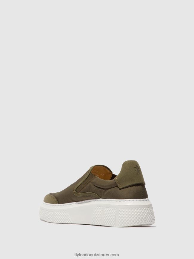 Slip-on Trainers ELIN509 Women Fly London 4V24RT753 KHAKI