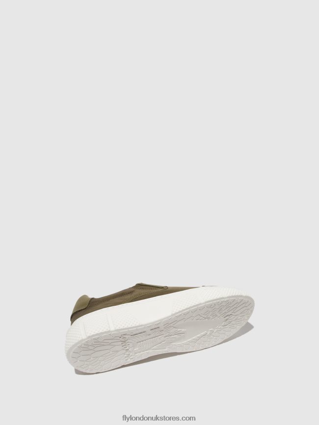 Slip-on Trainers ELIN509 Women Fly London 4V24RT753 KHAKI