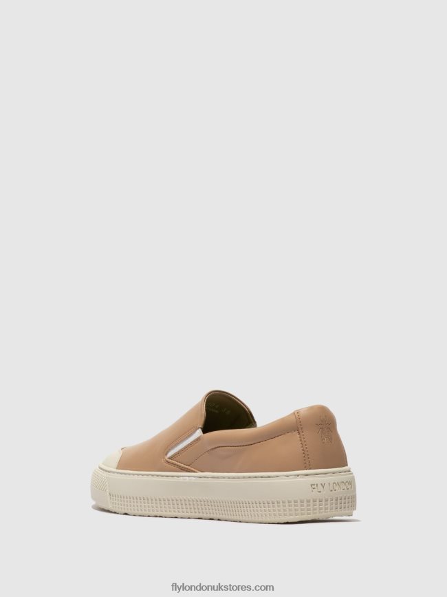 Slip-on Trainers TOAF584 Women Fly London 4V24RT708 NOUGAT