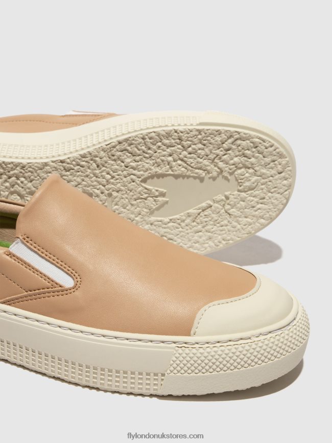 Slip-on Trainers TOAF584 Women Fly London 4V24RT708 NOUGAT