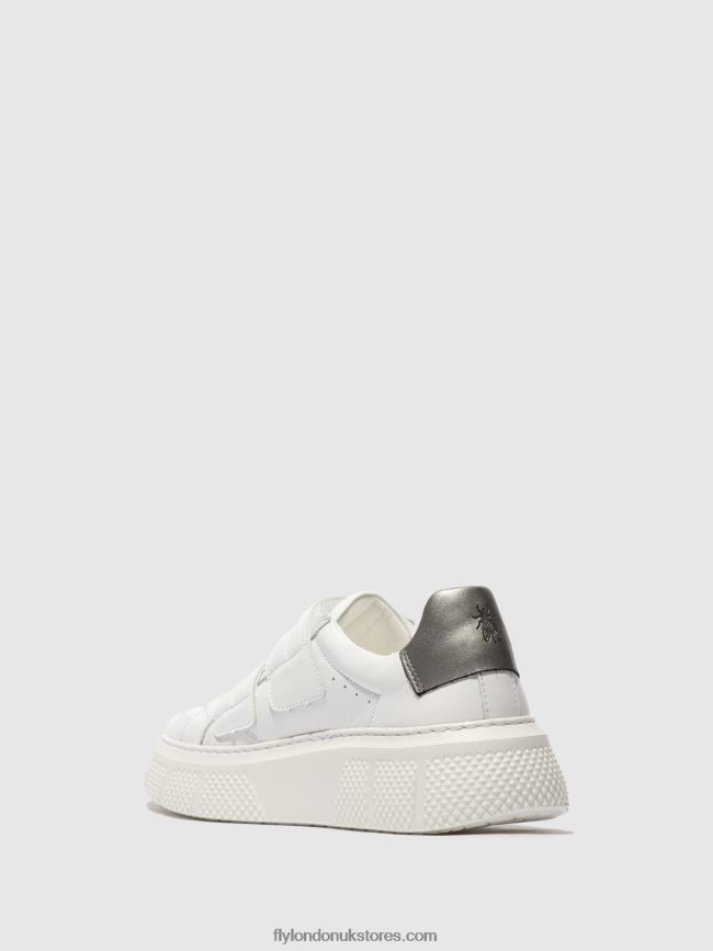 Velcro Trainers EDDA513 Women Fly London 4V24RT756 WHITE