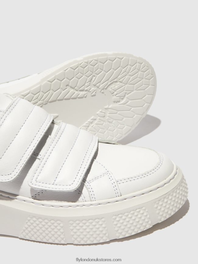 Velcro Trainers EDDA513 Women Fly London 4V24RT756 WHITE